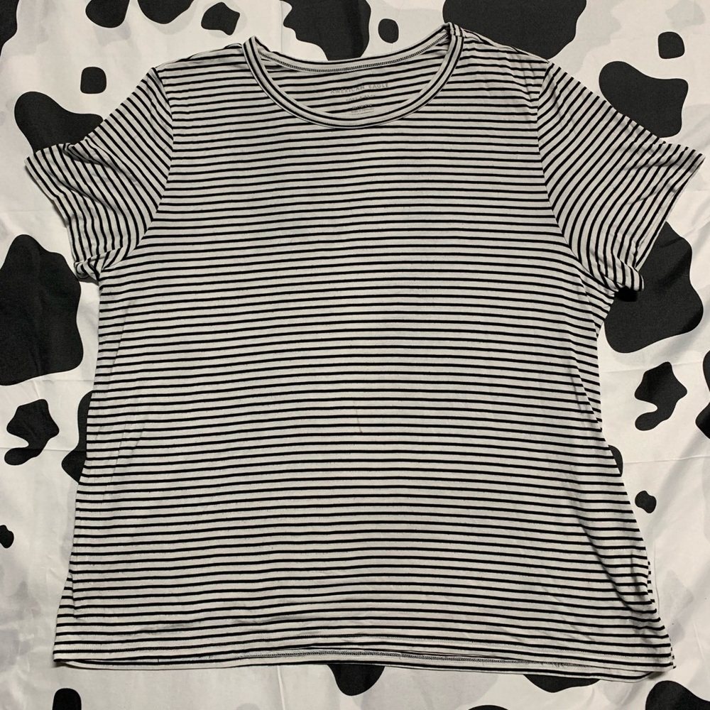 American Eagle Soft and Sexy Striped Short Sleeve Shirt